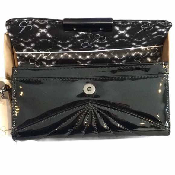 Jessica Simpson Zoe Wristlet Clutch, Black - Picture 4 of 6